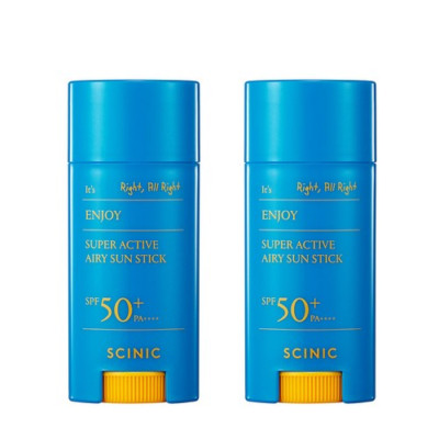 Scinic Enjoy Super Active Airy Sun Stick SPF50+ PA++++ 15g x 2ea