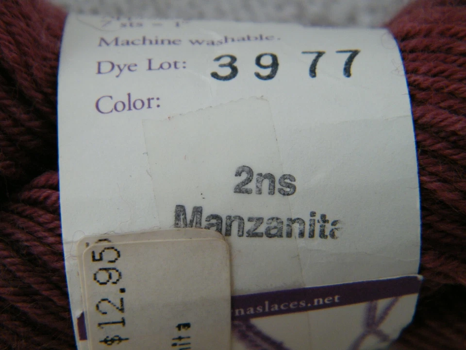 LORNA'S LACES PASTOR CALCETÍN HILO #2NS MANZANITA LANA NYLON 2 MADEJAS FUMADORES HOGAR Foto 4 de 4