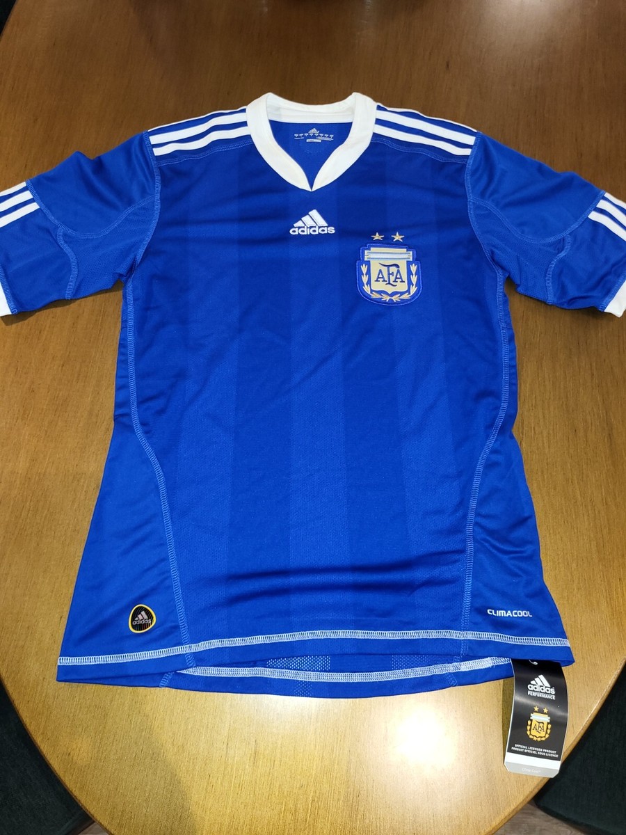 Authentic Argentina Adidas World Cup 2010 Away Jersey Kit Blue