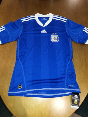Authentic Argentina Adidas World Cup 2010 Away Jersey Kit Blue