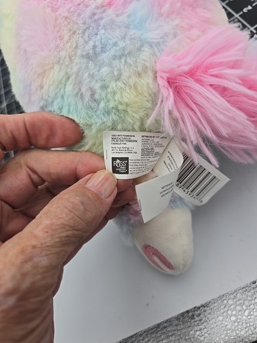 Russ Hug a Pet Rainbow Unicorn 12" Plush Stuffed Animal Toy Hand Warmer - Picture 6 of 8
