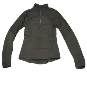 olive green half jacket