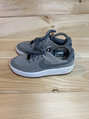 Nike Air Force 1 Sage Low Cool Grey Platform Sneakers Shoes Women Size 8.5 - Picture 5 of 13