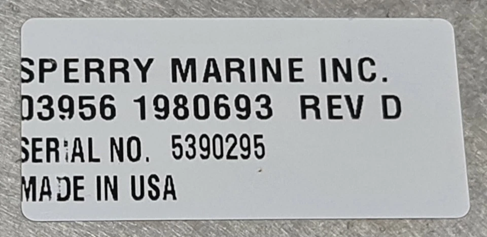 SPERRY MARINE MK 37 VT DIGITAL PANEL 03956 1980693 REV D S/N: 5390295 - Image 4 of 4