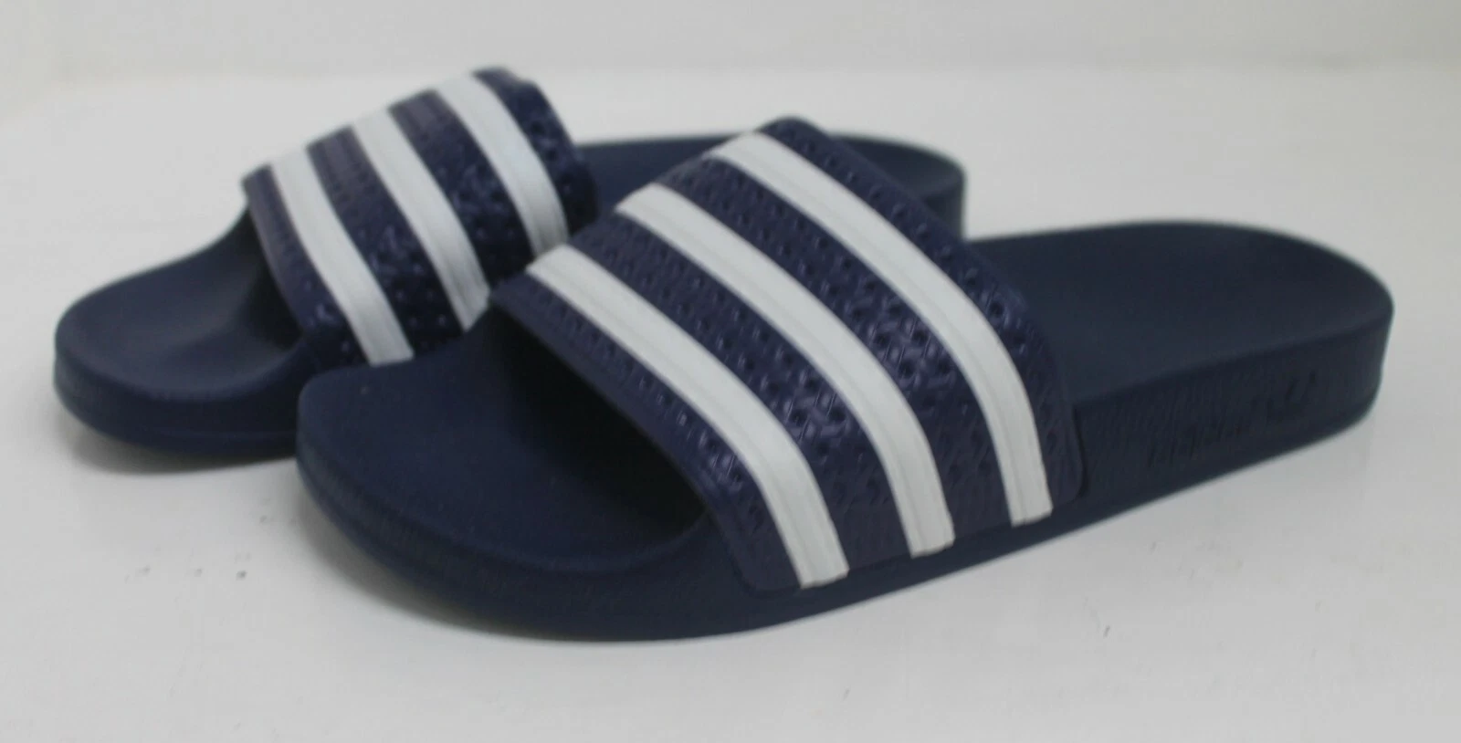 JUNIOR ADIDAS ADILETTE SLIDE ON BLU BIANCO INFRADITO BEACHWEAR D97705