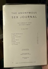 The Anonymous Sex Journal The Virginity Issue Ditto Press Alex Tieghi-Walker