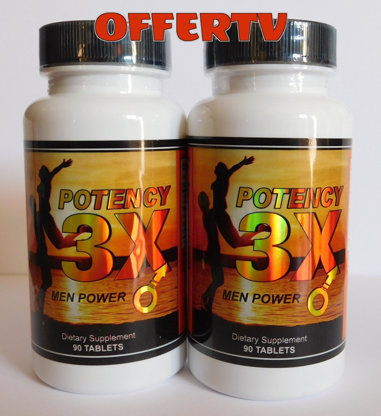 2 Potency 3X Men Power Male Erection Enlarger Virility Stronger Enhancer Pills 
