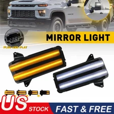Switchback LED Towing Mirror Light for 2020+ GMC Sierra Silverado 2500HD 3500HD