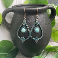 2.5  Bronze-tone Earring Set Bohemian Retro Drop Dangle New Free Ship A1187