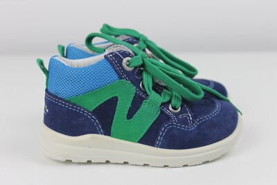 Neue Superfit Sneaker Gr. 22 Weite MIV Halbschuhe blau grün Schnürschuhe Jungen
