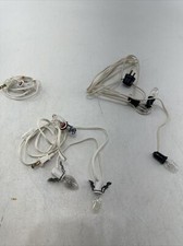 Lot Clip In Lamp Replacement Cord Christmas Village House with Clear Light Bulb