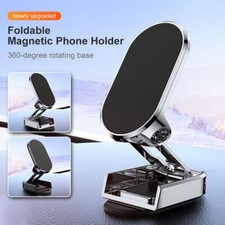 360 Rotatable Car Phone Holder Magnetic Phone Bracket Foldable Dashboard Holder