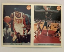 1992 Front Row Basketball Billy Owens &  Dikembe Mutombo Promo Card 25,000 made