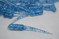 JASONS CRAPPIE STINGER  2"  30 PACK  GRUB CRAPPIE LURES JIGS      FLO BLUE FLAKE