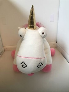fluffy unicorn pillow
