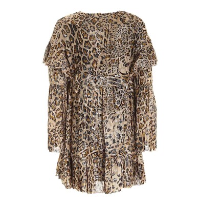 pinko leopard dress Pinko Faded Leopard-Print Dress - White