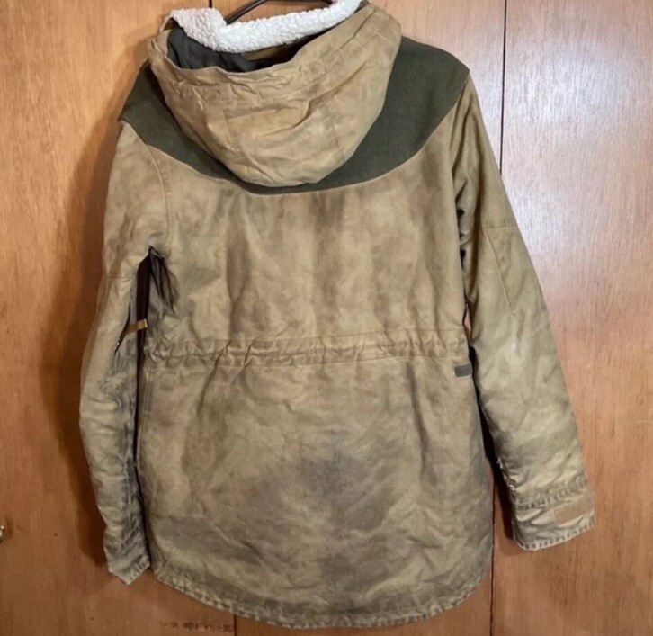 filson x burton • super rare snowboarding jacket ski waxed