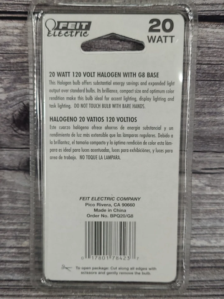 Feit Electric Bulbs G8 Base, 20 Watt 120 Volt Lighting Lights ~ NEW ~ Qty 3 - Image 3 of 3