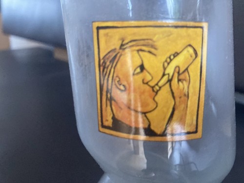 Welde Bierglas Kunstglas in sich gedreht Weldebräu Limitiert