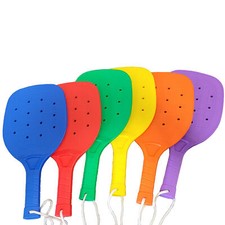 PRISP Ensemble de 6 raquettes pickleball - palettes robustes en plastique 38 cm