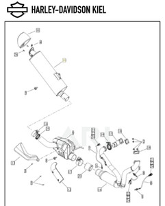 Harley-Davidson Pan America Special RA1250S Heat Hitzeschild Krümmer - 65400507