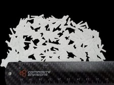 Precision Cut Chopped Fiberglass Fiber White 3/8" Length Epoxy Resin Compatible