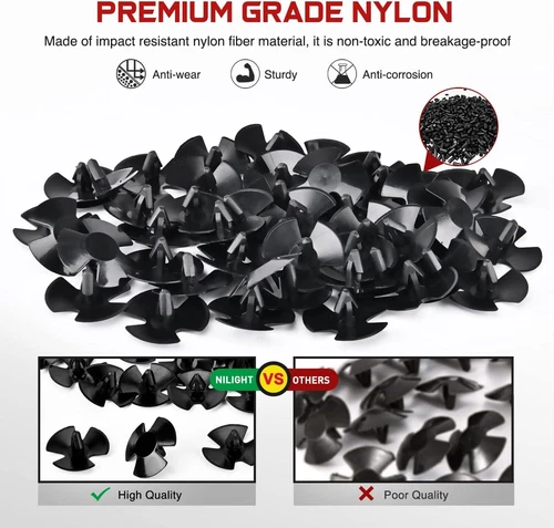 500Pc Hood Insulation Retainer Clips For Dodge Ram Chrysler 4878883AA LH LHS HOT - Picture 16 of 17