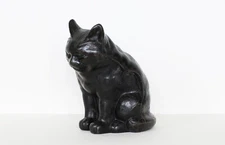 HUBLEY Cast Iron Doorstop SLEEPING CAT #214