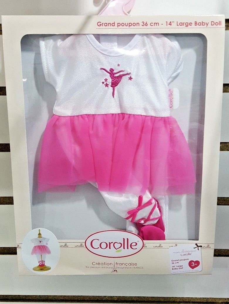 Corolle Mon Classique Ballerina Fuschia Suit, 14" New in Package