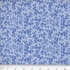Light Blue Mini Vine Foliage Tonal 100 Cotton Fabric sold by the 1/4 yard