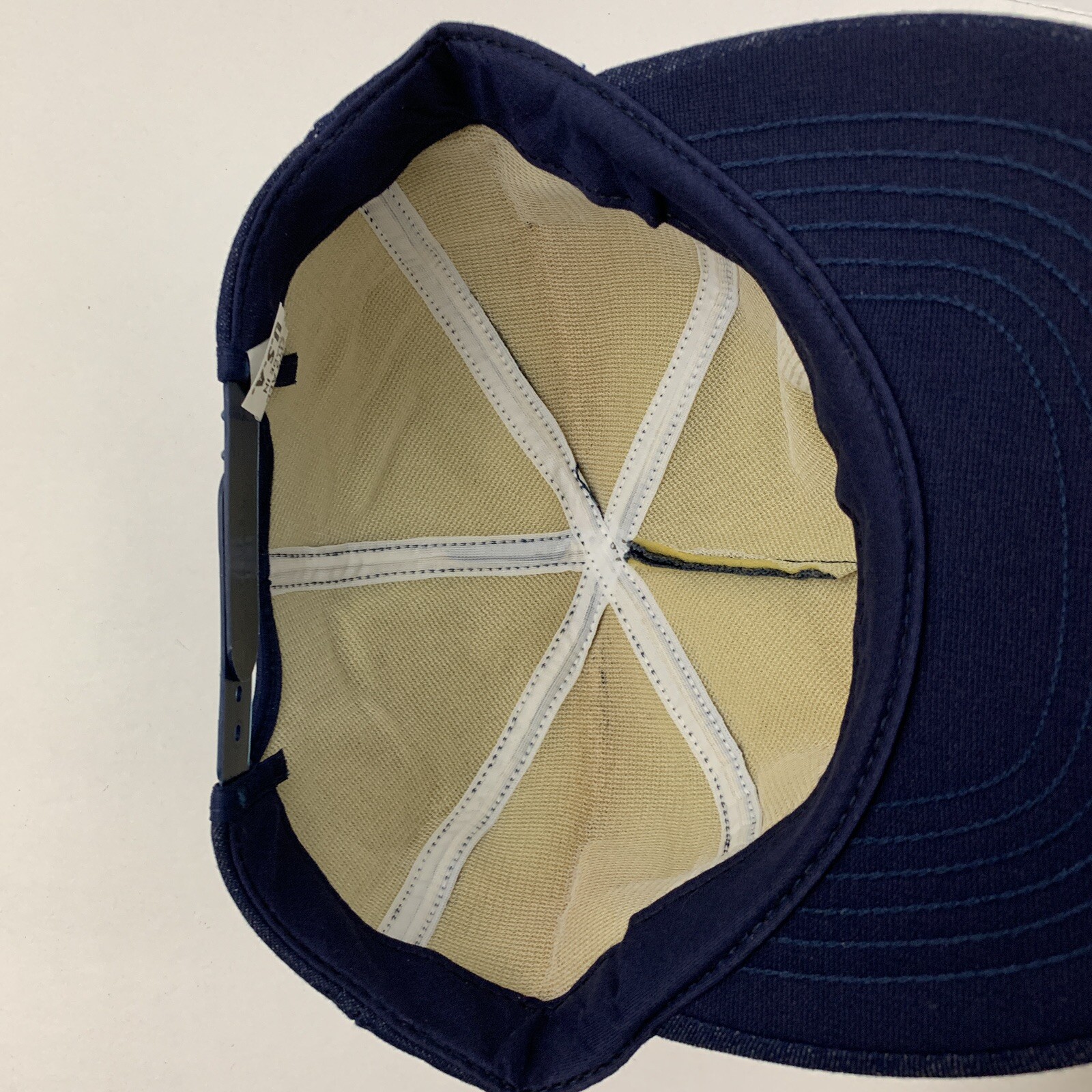 Vtg IEC Denim Patch Hat Interstate Equipment Foam… - image 9