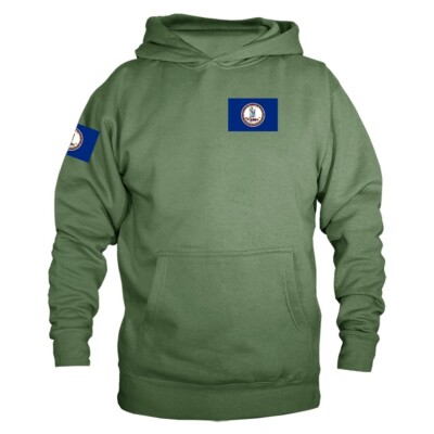 State of Virginia Flag Crest VA Graphic Hoodie