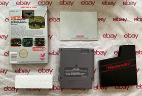 Metroid (Nintendo NES, 1987) Complete! With Manual, Box and Styrofoam! 5 Screw!
