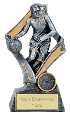 Flagge Basketball Pokal - kostenlose Gravur