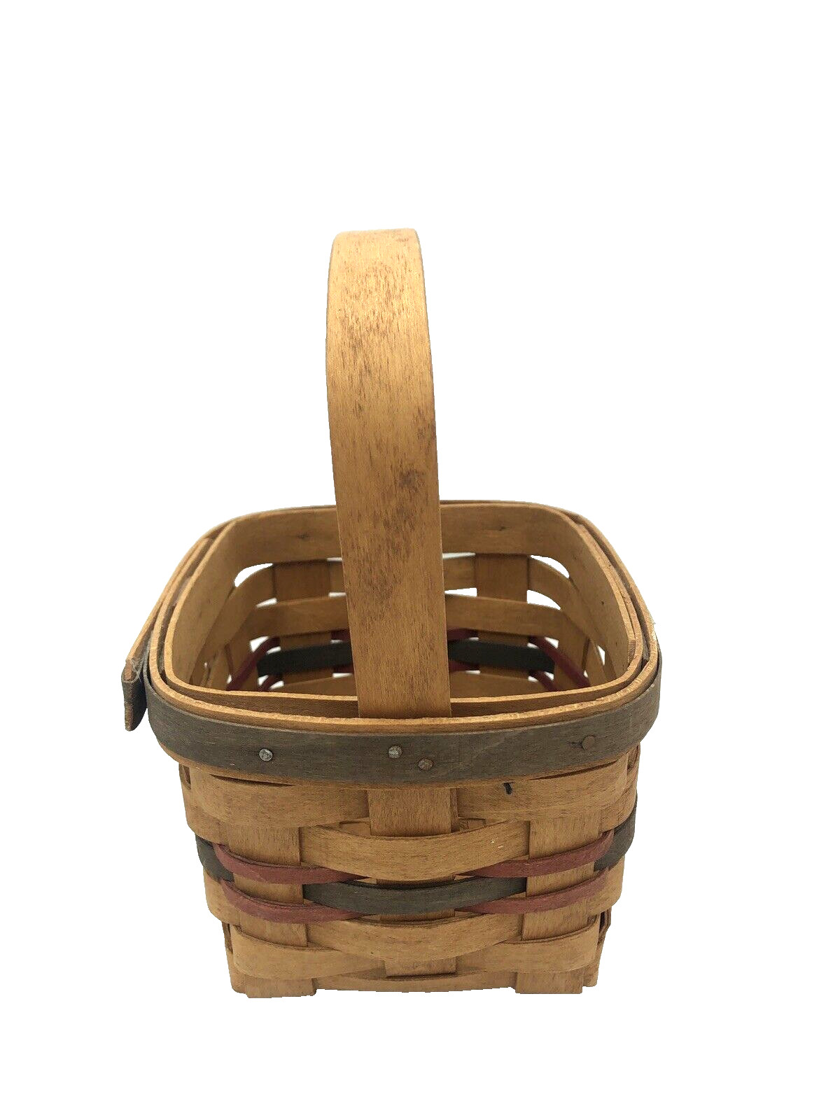 1993 Inaugural Basket Longaberger Handwoven Wicker Picnic Combo Americana GUC