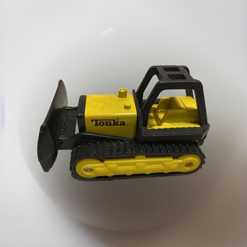 Tonka 1994 yellow bulldozer Construction 3.5 inches Diecast/plastic
