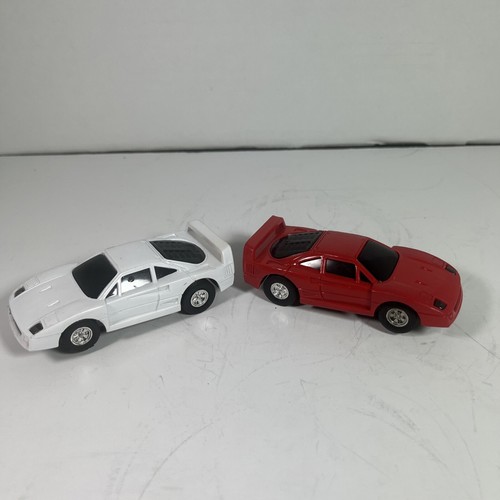 2-Ferrari F40 Race Track Slot Car De Colección-4” Rojo/Blanco 1981 - Imagen 2 de 9