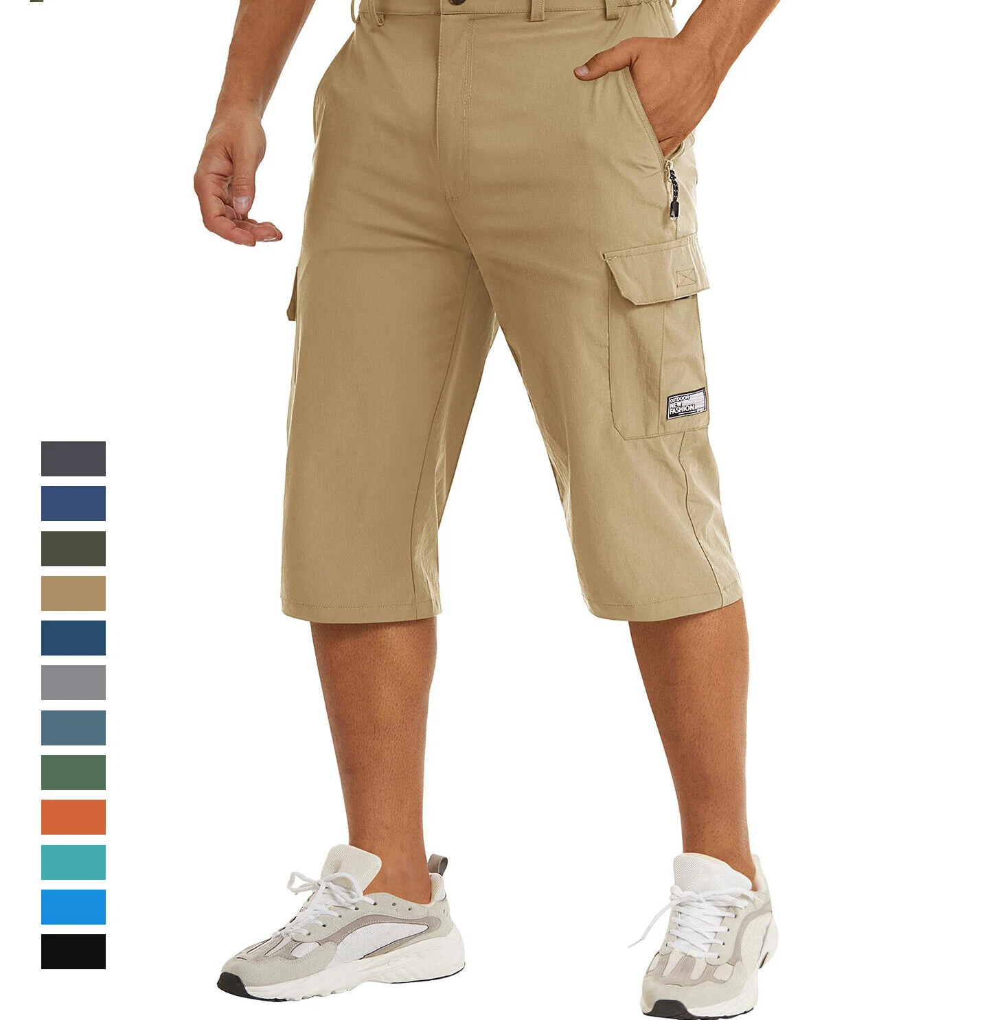 Summer Men's Cargo Work Shorts Quick Dry Capri Pants Beach Golf Hiking
Opens in a new window or tab