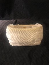 Vintage LA REGALE White/Ivory Beaded Evening Bag Purse Small 