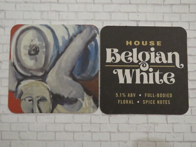 Beer Pub Coaster ~ YARD HOUSE Restaurant and Beer Bar House Belgian White Ale