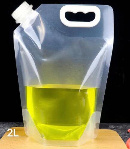 CONFEZIONE BEVANDE LIQUIDE CON BECCUCCIO IN PLASTICA TRASPARENTE SACCHETTO RIUTILIZZABILE 100ML A 5 LITRI LOTTO - Foto 29 di 34