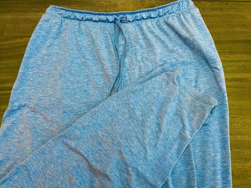 JOCKEY GR XL Herren Polyest/Spand blau grau sehr dünner Strick Pyjama Schlafanzug Hose - Bild 2 von 3