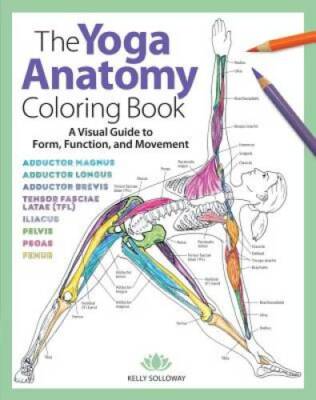 The Yoga Anatomy Coloring Book: A Visual Guide to Form, Function, and M - GOOD