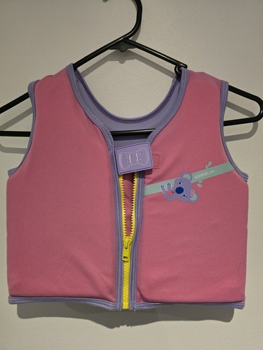 Speedo Swimming Float Life Vest High Visibility 2-6 Years Old Pink And Purple