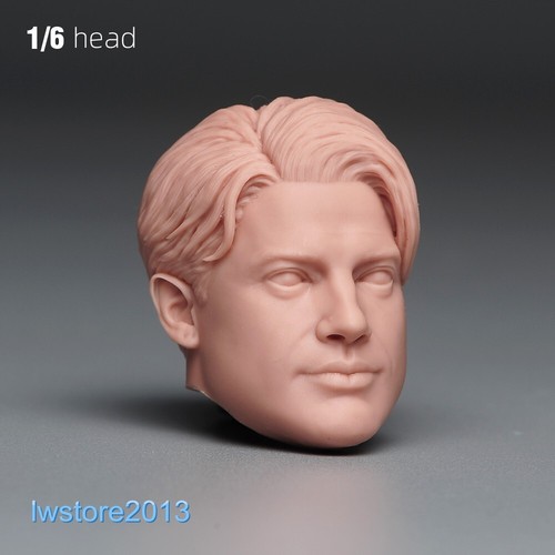 Cabeza de hombre Brendan Fraser 1:6 esculpida tallada para figura de acción masculina de 12" juguetes corporales - Imagen 3 de 7