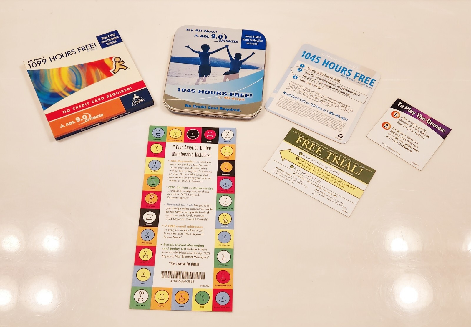 Vintage AOL Collectable CDROM mailers/Advertising Materials eBay