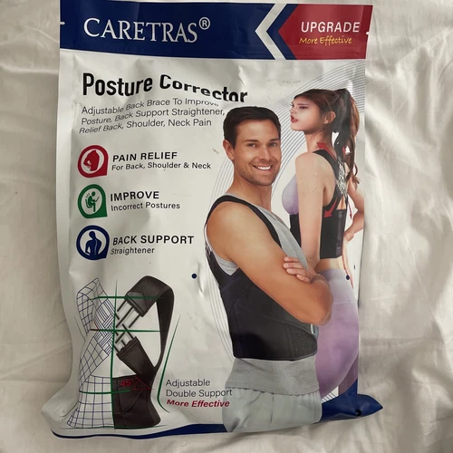 Caretras Posture Corrector For Women & Men Back & Shoulder Brace Size (M)