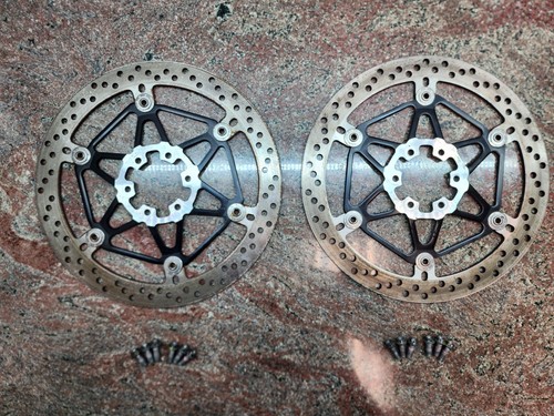 2017-25 Aprilia RSV4 Tuono 1100 Front Brake Rotors Set Brembo 2B001135 2B001136 - Picture 7 of 9