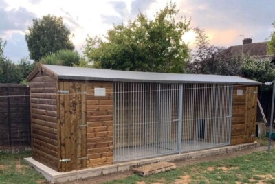 Dog Kennel and Run (Large Double) 21ft UK - Main Image