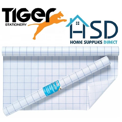 Tiger Transparent Dos Collant Plastique Livre Housse Film Adhésif Roll Protège